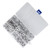 140 Pcs 4 Prong T Nut Steel Galvanized M3 to M8 T Nut Threaded Insert Set for Furniture Corner Nails140pcs