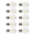 10Pcs Vintage Light Bulb S14 E27 180LM Transparent Glass LED Filament Bulbs 2W 110V Warm Light