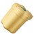 Desktop Trash Bin with Lid Flower Shape Small Garbage Can Large Opening Storage Paper Basket Yellow