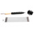 Chimney Sweep Brush Set Nylon Handheld Reusable Dryer Lint Cleaner with Wooden Handle for Home Hotel(Black 410mmx9 Rod A Brush Head A Small Wooden Handle Brush)