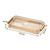 Water Drainage Tea Tray Plastic Transparent Tea Serving Drain Tray Space Saving Quick Drying Dish Drain Board for Home Camping S