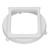 Portable Air Conditioner Exhaust Hose Connector Adapter Coupler Square Exhaust Duct Interface for Midea 1P KY35 Mobile Air Conditioning