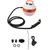 2500W Steam Cleaner High Temperature High Pressure 6 Speeds Portable Steam Cleaning Machine with 3 Brush Heads for Kitchen Bathroom White with Orange US Plug 110V