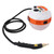 2500W Steam Cleaner High Temperature High Pressure 6 Speeds Portable Steam Cleaning Machine with 3 Brush Heads for Kitchen Bathroom White with Orange US Plug 110V