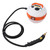 2500W Steam Cleaner High Temperature High Pressure 6 Speeds Portable Steam Cleaning Machine with 3 Brush Heads for Kitchen Bathroom White with Orange US Plug 110V