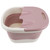 Foot Bath Tub Heightened Collapsible Portable Massage Function with Lid Foot Soaking Bucket for Home Pink