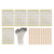 DIY 100Pcs Candle Making Kit 15cm Candle Wicks100Pcs Double Sided Wicks Stickers10Pcs Wood Wicks Holders(Yellow Bottom Sticker )