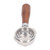 58mm Double Spouts Portafilter for Nuova Coffee Machines Stainless Steel Filter Basket Solid Wood Handle E Style Round Ring Redwood