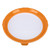 Food Preservation Tray Multipurpose Round Shape Reusable Vacuum Sealing Stackable Food Storage Tray for Kitchen Tool Orange