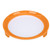 Food Preservation Tray Multipurpose Round Shape Reusable Vacuum Sealing Stackable Food Storage Tray for Kitchen Tool Orange