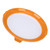 Food Preservation Tray Multipurpose Round Shape Reusable Vacuum Sealing Stackable Food Storage Tray for Kitchen Tool Orange