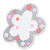Sakura Coaster Approx 6in Elegant Sakura Style Antiskid Durable PVC Table Coasters for Kitchen Office HomeWhite