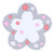 Sakura Coaster Approx 6in Elegant Sakura Style Antiskid Durable PVC Table Coasters for Kitchen Office HomeWhite