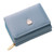Women Wallets Square Cartoon Pu Leather Multi Card Slots ID Card Wallet Zipper Coin Purse for Girl Light Blue