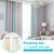 1pc Curtain Simple Gradient Hollow-out Star Pattern Double Layer Blackout Bedroom Living Room Insulation Curtain