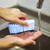 Household Multi Functional Long Handle Silicone Cleaning Shower Bath Brush Kitchen Dish Brush(Blue )