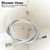 1.5m PVC Silver Flexible Shower Hose Tube for Bathroom Hand Shower Head