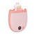 Hand Warmer Double Side Heating Two Levels Adjustment Mini Portable Cartoon Cute Hand Warmer with Keychain Pink