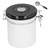 Sealing Container with Spoon Stainless Steel Coffee Beans Canister with Release Valve White1.8L