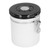 Sealing Container with Spoon Stainless Steel Coffee Beans Canister with Release Valve White1.8L