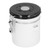 Sealing Container with Spoon Stainless Steel Coffee Beans Canister with Release Valve White1.8L