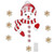 Christmas Refrigerator Stickers Funny Decal PVC Waterproof Decor for Fridge Garage DoorX004