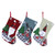 3Pcs/Set Christmas Stockings Sock Gift Bag Hanging Pendant Christmas Tree Decoration