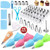 72 Pcs Cake Decorating Supplies Kits Decorating Sets Baking Supplies with Icing Tips/Pastry Bags/Icing Smoother/Piping Nozzles Coupler DIY Baking Pastry Tools
