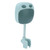 Shower Head Holder 360 Degree Adjustable Bracket PunchFree Shower Accessories for Children Bathroom(Green )