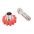 Red Gear CO2 Tank Refill Valve Connector G5/8 to M16 CO2 Cylinder Refill Pressure Valve Adapter