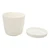 5 PCS Indoor Plant Pots with Base PP White Beautiful Plastic Flower Pot for African Violets Leaf Plants