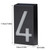 Solar House Number Solar Powered 1000mAh Rechargeable LED Illuminated Address Plaque