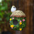 Hanging Bird House Decorative Cute Cage for Bird Outdoor Resin Bird House Hanging Nest Ornament Bird Box Figurine For Cockatoo Macaw Parakeet Finches