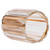 Cosmetic Brush Holder Transparent Glass Round Decorative Desktop Pen Storage Organizer BoxGold