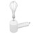 Cordless Electric Hand Mixer USB Rechargable Handheld Eggbeater Electric Milk Frother with 2 Stir Sticks for Home White