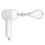 Cordless Electric Hand Mixer USB Rechargable Handheld Eggbeater Electric Milk Frother with 2 Stir Sticks for Home White
