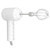 Cordless Electric Hand Mixer USB Rechargable Handheld Eggbeater Electric Milk Frother with 2 Stir Sticks for Home White