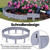 Garden Fence Border Plastic Stone Effect Flowerbed Grass Lawn Plant Decorative Edging Panels 10PCS