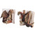 Funny Dragon Bookends Resin Dragon Statue Desktop Bookend for Home Office Bookshelf Decoration