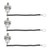 3pcs Generator Rectifier Diode Professional Diesel Engine Generator Diode with Cable for Diesel Generator 40A Negative Black Line