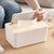 Removable Wood Cover Plastic Tissue Box Holder Storage Organizer for Home Car Office(Rectangle)