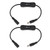 2Pcs DC Power Inline Cable 11.5in Length DC 12V Switch Function DC Male Female Cable for LED Strip CCTV Water Pump