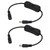 2Pcs DC Power Inline Cable 11.5in Length DC 12V Switch Function DC Male Female Cable for LED Strip CCTV Water Pump
