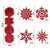 40 Pcs Glitter Snowflakes 10cm Christmas Tree Hanging Ornaments Christmas Home Decorations
