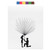 DIY Groom and Bride Pattern Fingerprint Guest Signature Guestbook Painting Wedding DecorationHK208