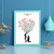 DIY Groom and Bride Pattern Fingerprint Guest Signature Guestbook Painting Wedding DecorationHK208