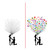 DIY Groom and Bride Pattern Fingerprint Guest Signature Guestbook Painting Wedding DecorationHK208