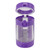 Glow Storage Jar with Grinder LED Waterproof Transparent Glass Seal Jar with 55mm Grinder for Outdoor Purple