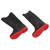Men Rain Boots Waterproof Breathable Wear Resistant Prevent Slip Strong Grip Tall Rain Boots with Plush for Outdoor Black with Red Bottom, Tall Size 42