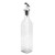Oil Dispenser Glass and Spray Painted Plastic Oil Can Bottle for Soy Sauce Vinegar Cooking Wine